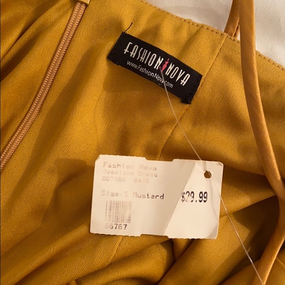 Fashion Nova Silk Slit Cut Dress - Picture 5 of 5